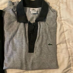 3 Lacoste shirts size 7 which is a XL